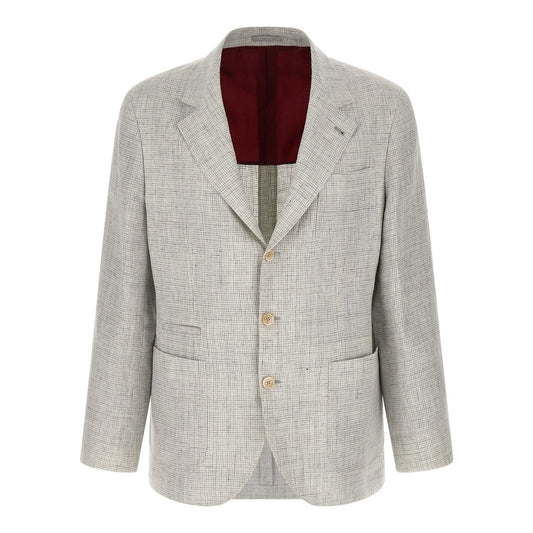 Brunello Cucinelli Beige Linen Blazer