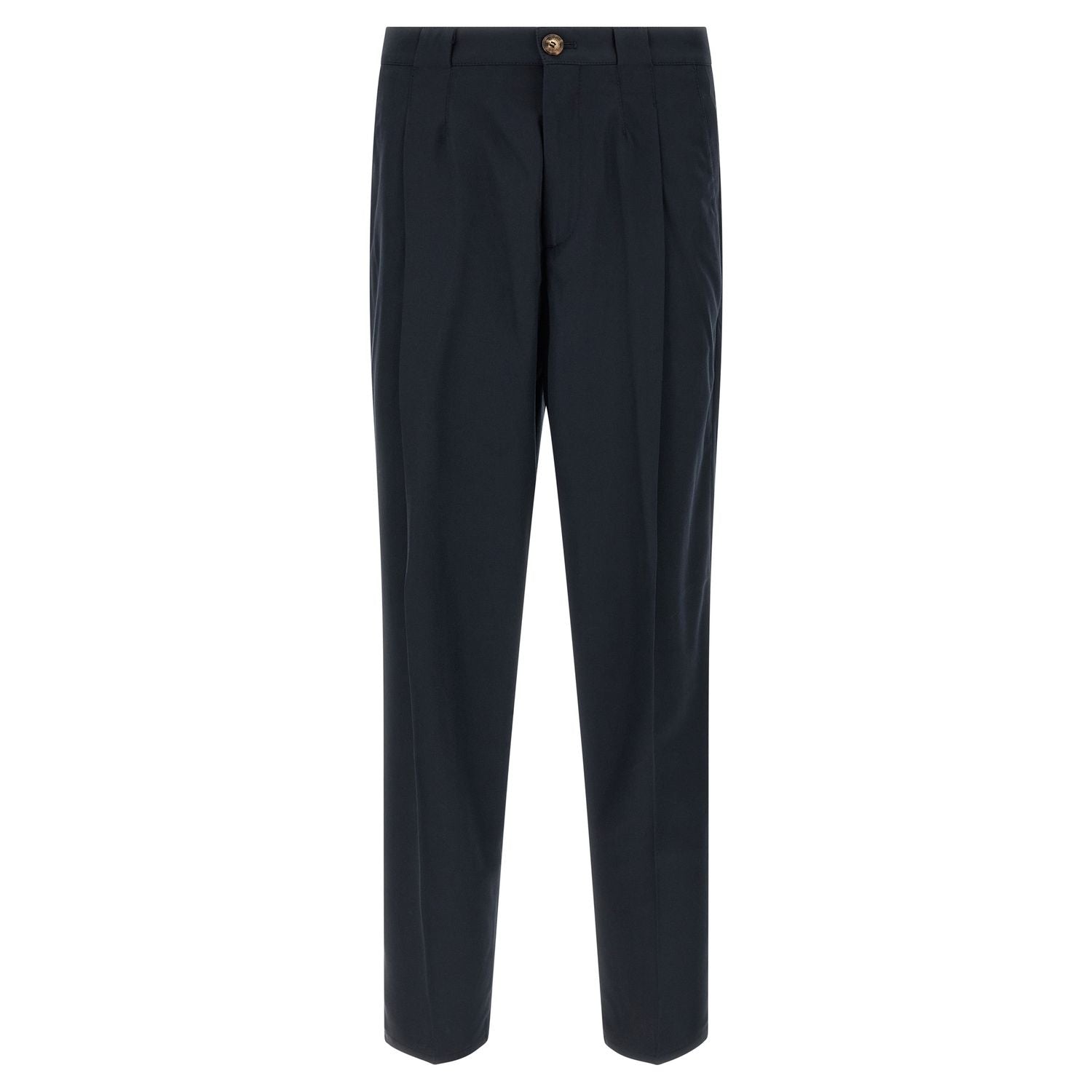 Brunello Cucinelli Blue Cotton Chino Pants