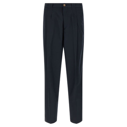 Brunello Cucinelli Blue Cotton Chino Pants