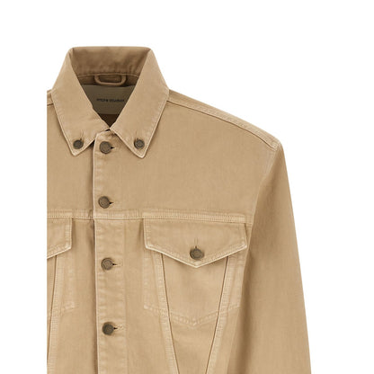Entire Studios Beige Cotton Denim Jacket
