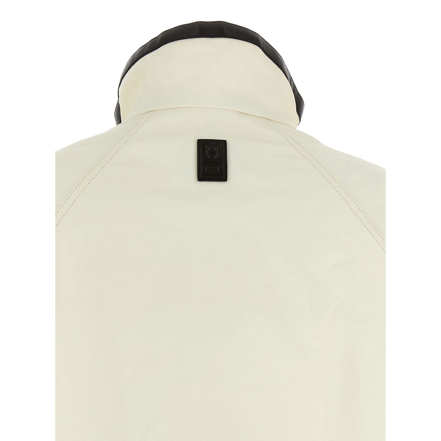 Ferragamo White Linen Full-Length Jacket