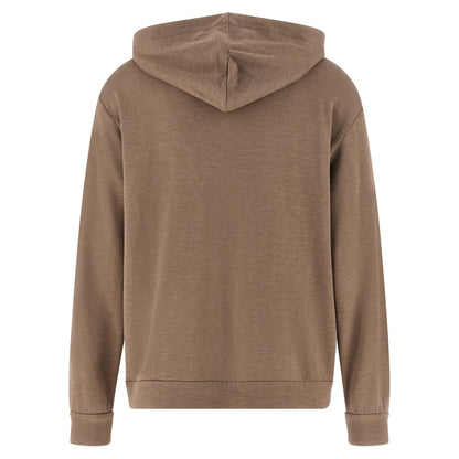 Brunello Cucinelli Brown Cotton Hoodie