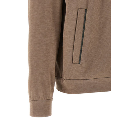 Brunello Cucinelli Brown Cotton Hoodie