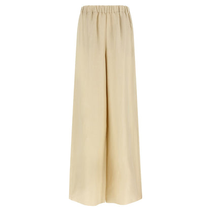 Max Mara Beige Linen Casual Pants