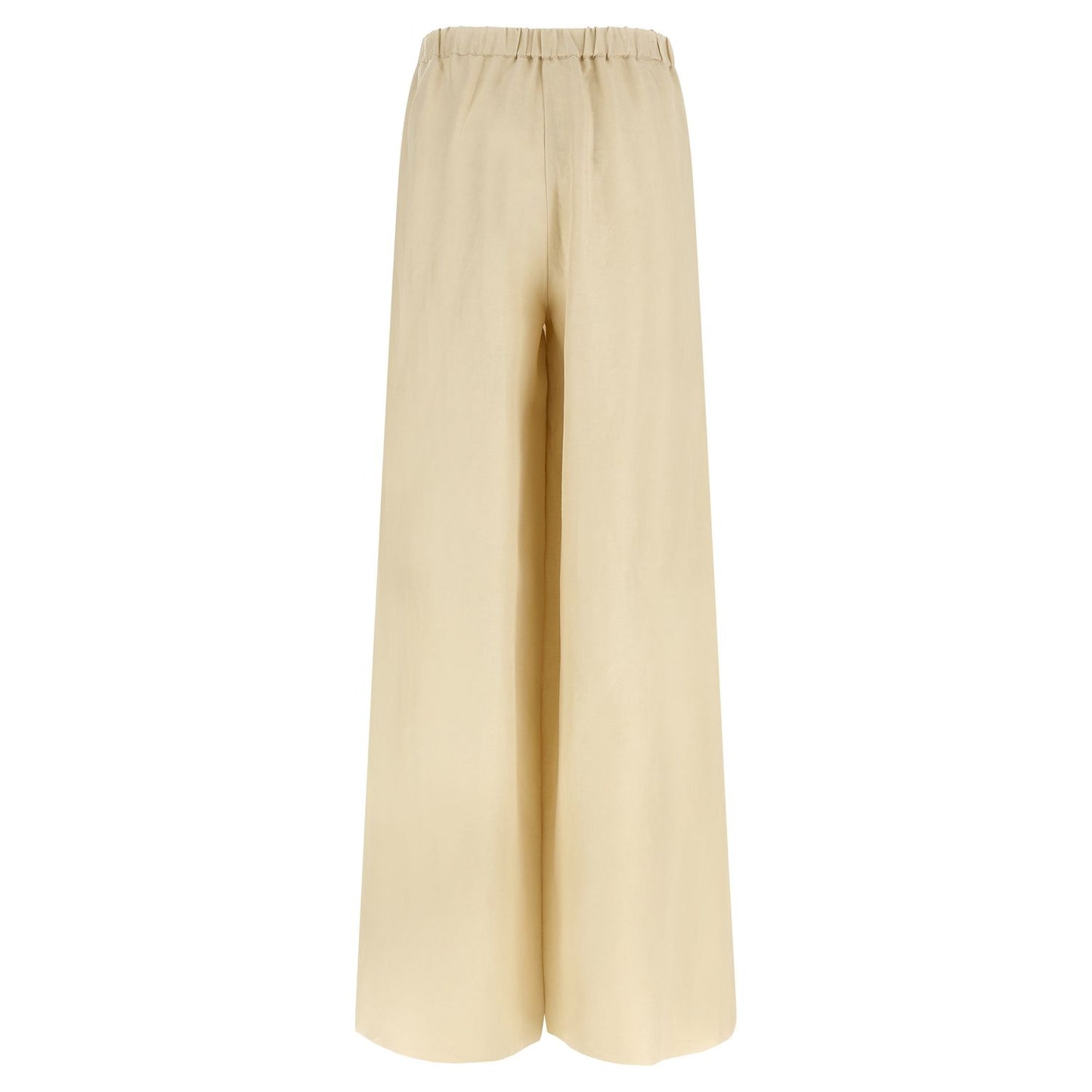 Max Mara Beige Linen Casual Pants