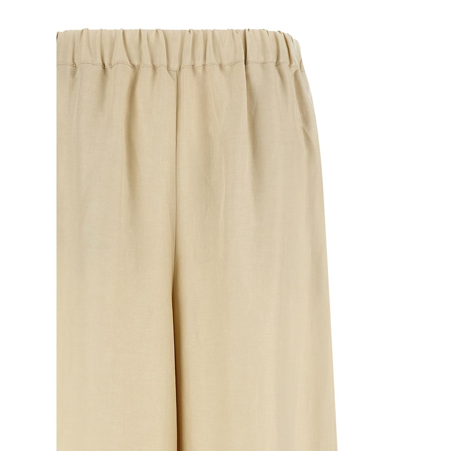 Max Mara Beige Linen Casual Pants