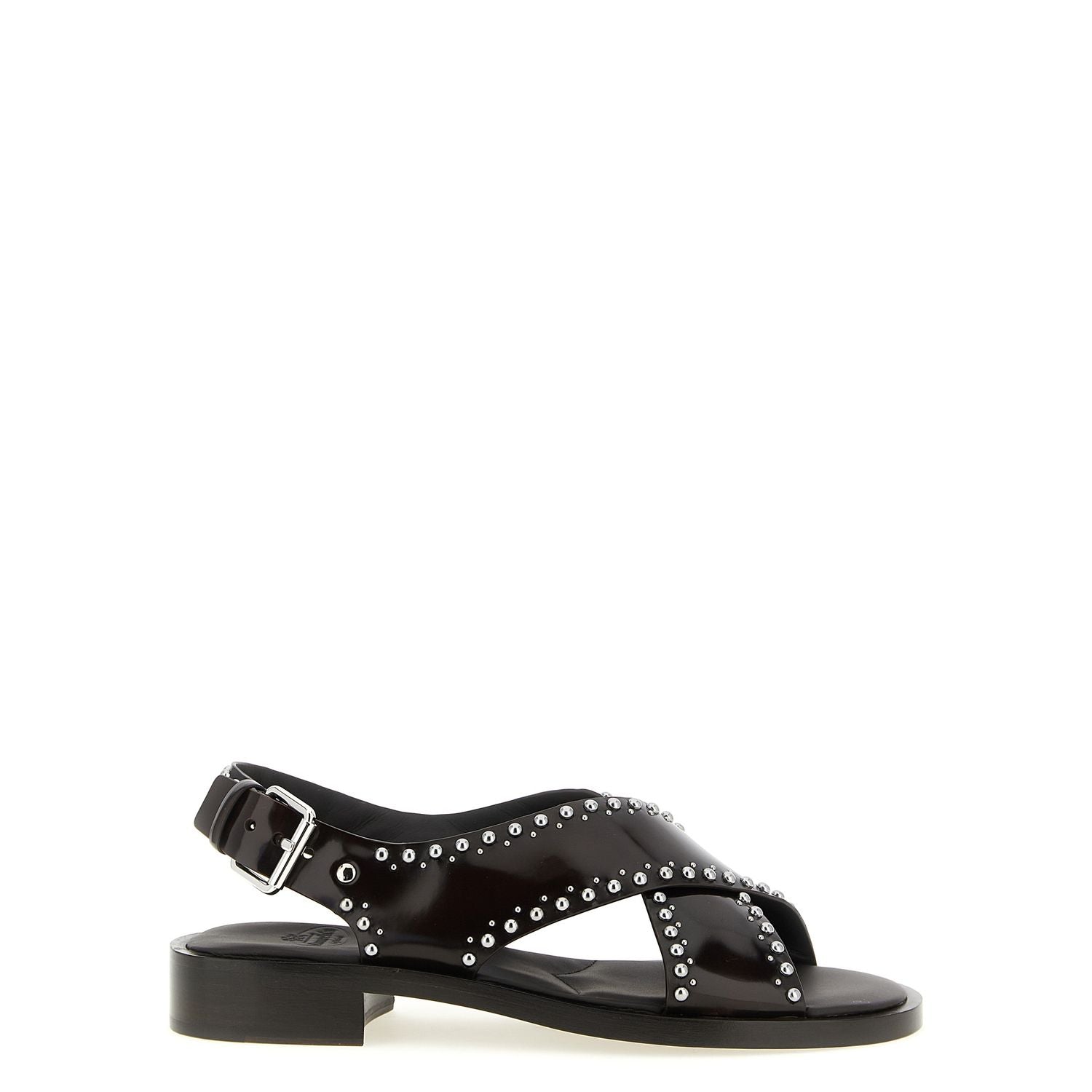 Church's Brown Calfskin Flat Sandals