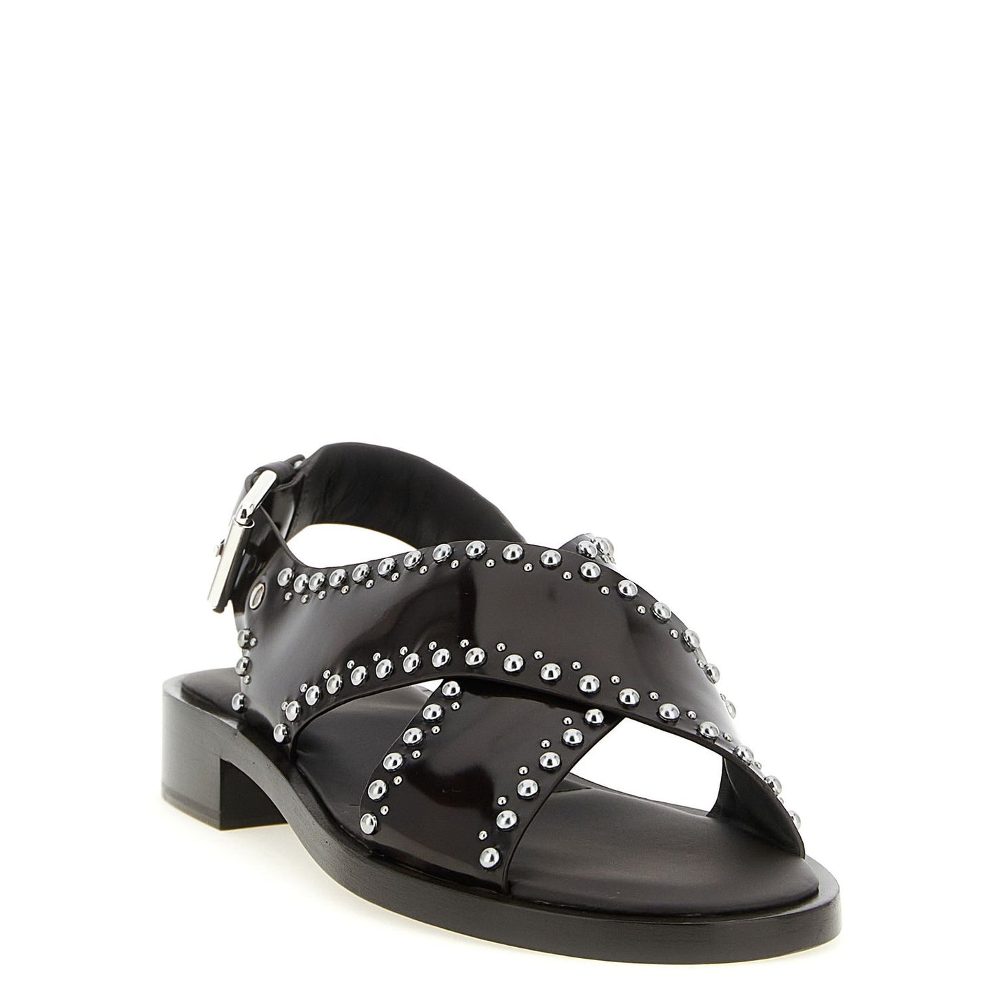 Church's Brown Calfskin Flat Sandals
