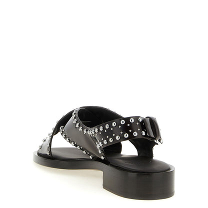 Church's Brown Calfskin Flat Sandals