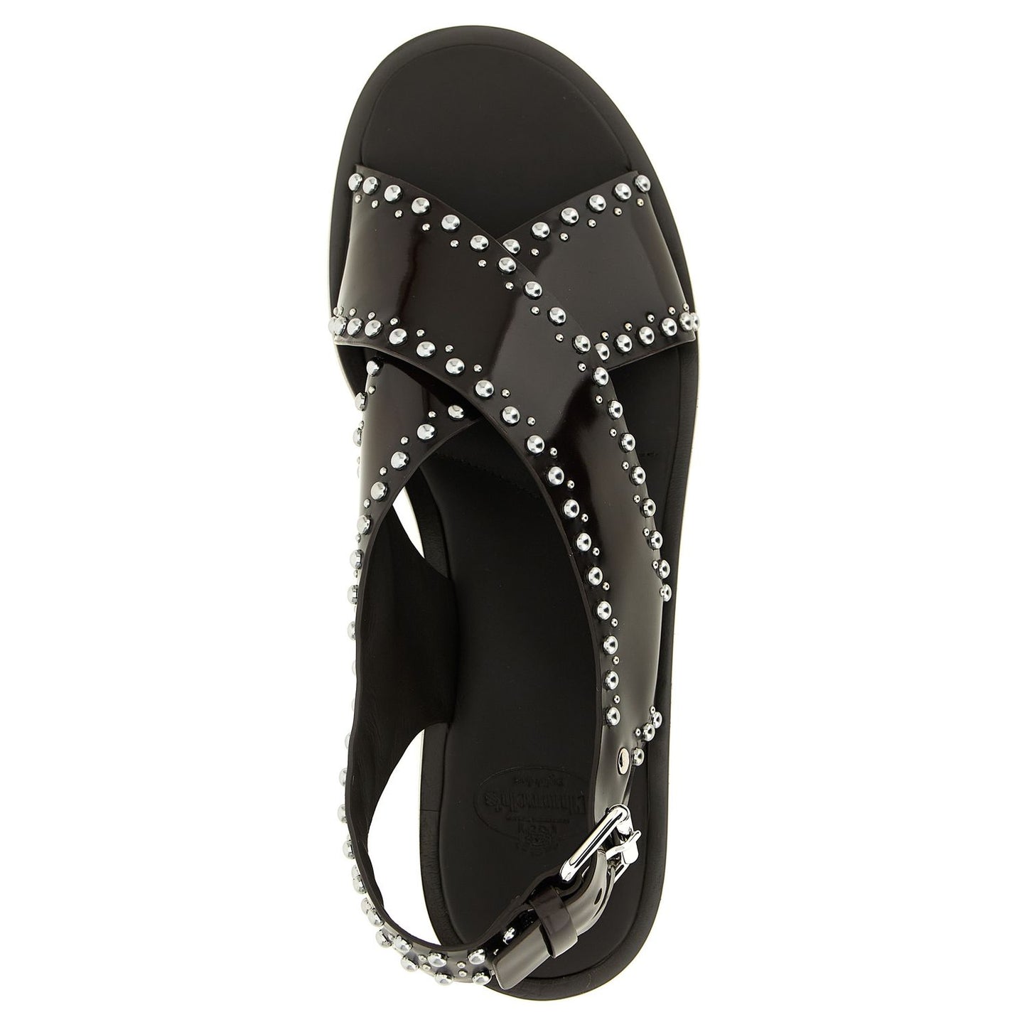 Church's Brown Calfskin Flat Sandals