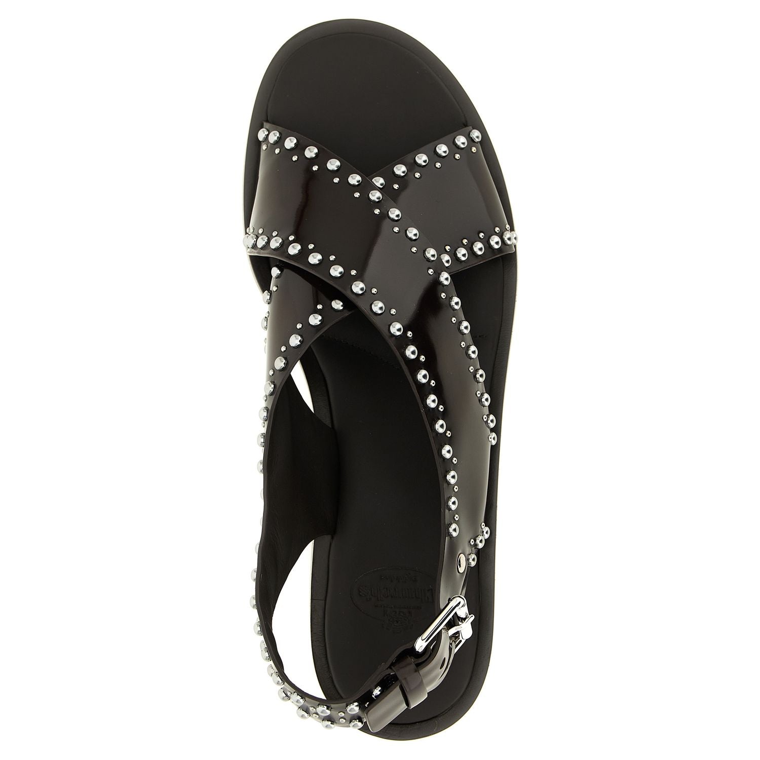 Church's Brown Calfskin Flat Sandals