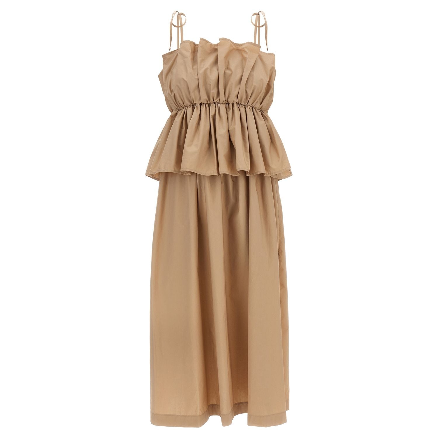 Twinset Beige Cotton Long Dress