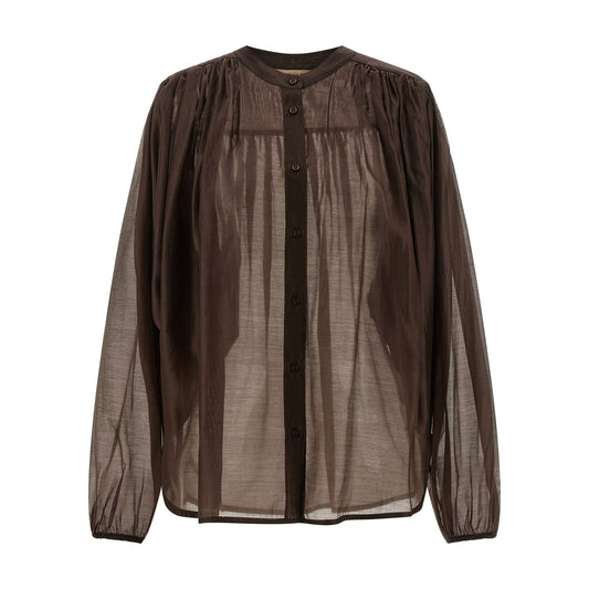 Twinset Brown Lycra Blouse