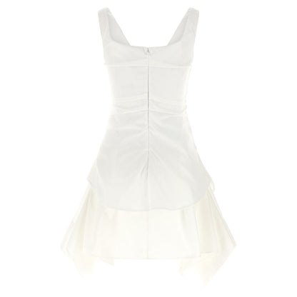 Alexander McQueen White Cotton Short Dress