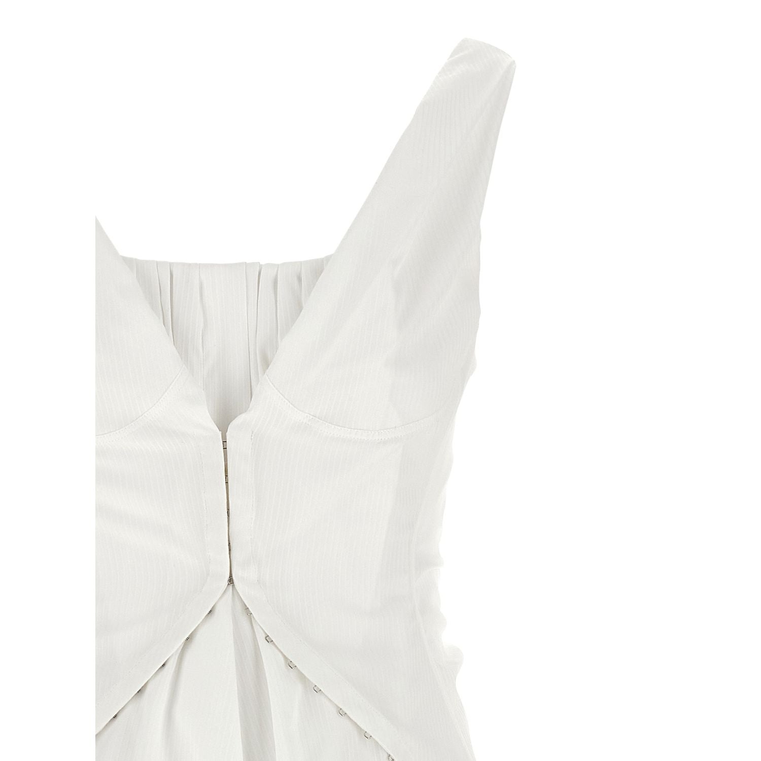 Alexander McQueen White Cotton Short Dress