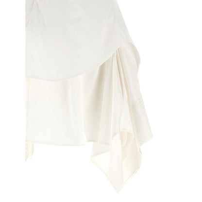 Alexander McQueen White Cotton Short Dress