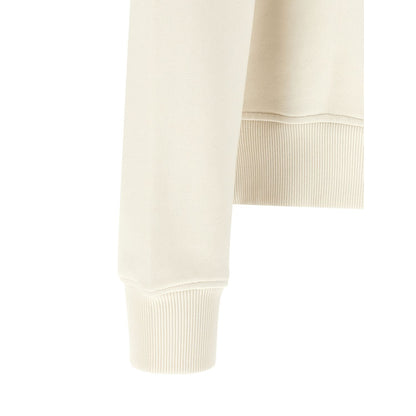 Palm Angels White Cotton Sweatshirt