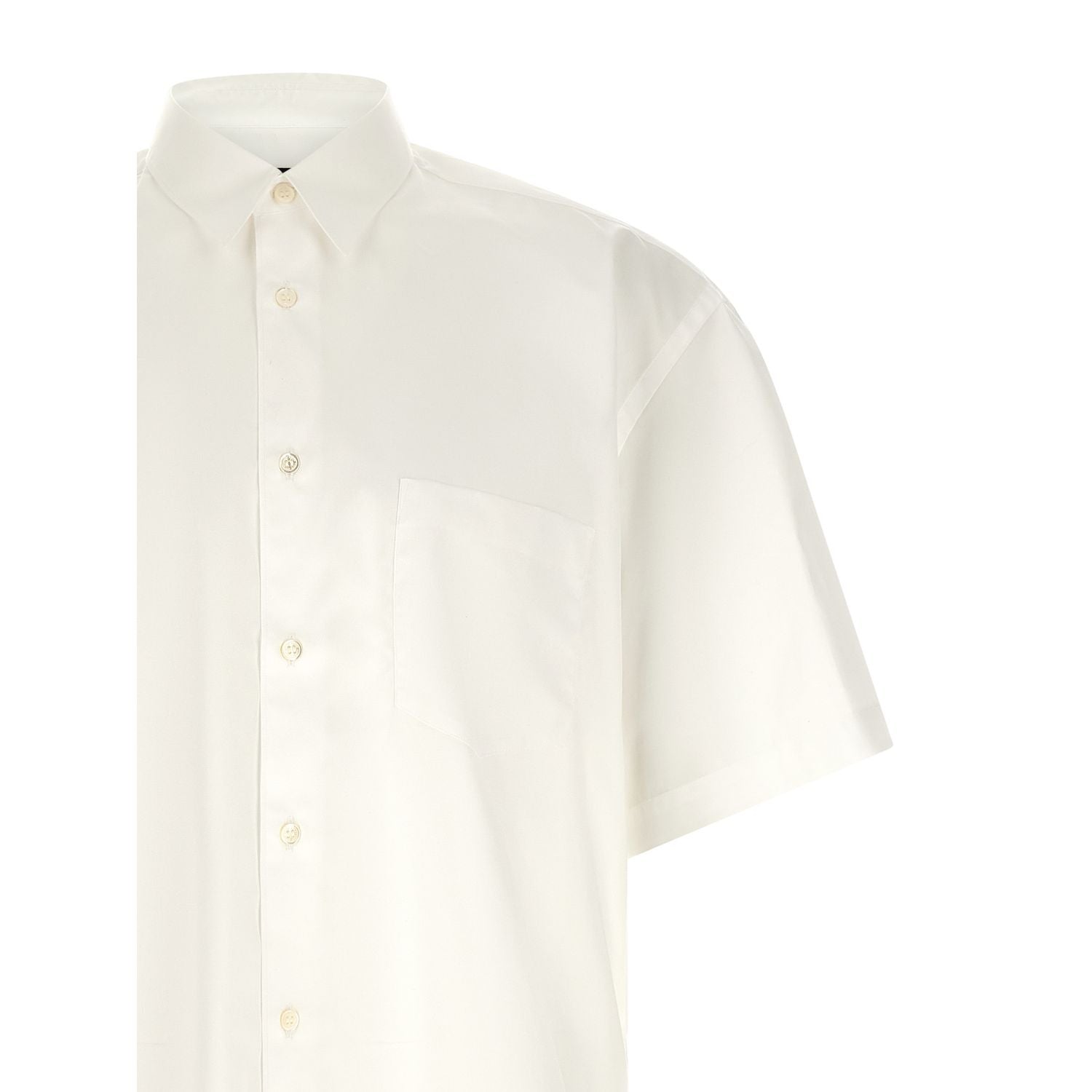 Comme Des Garçons White Cotton Blouse