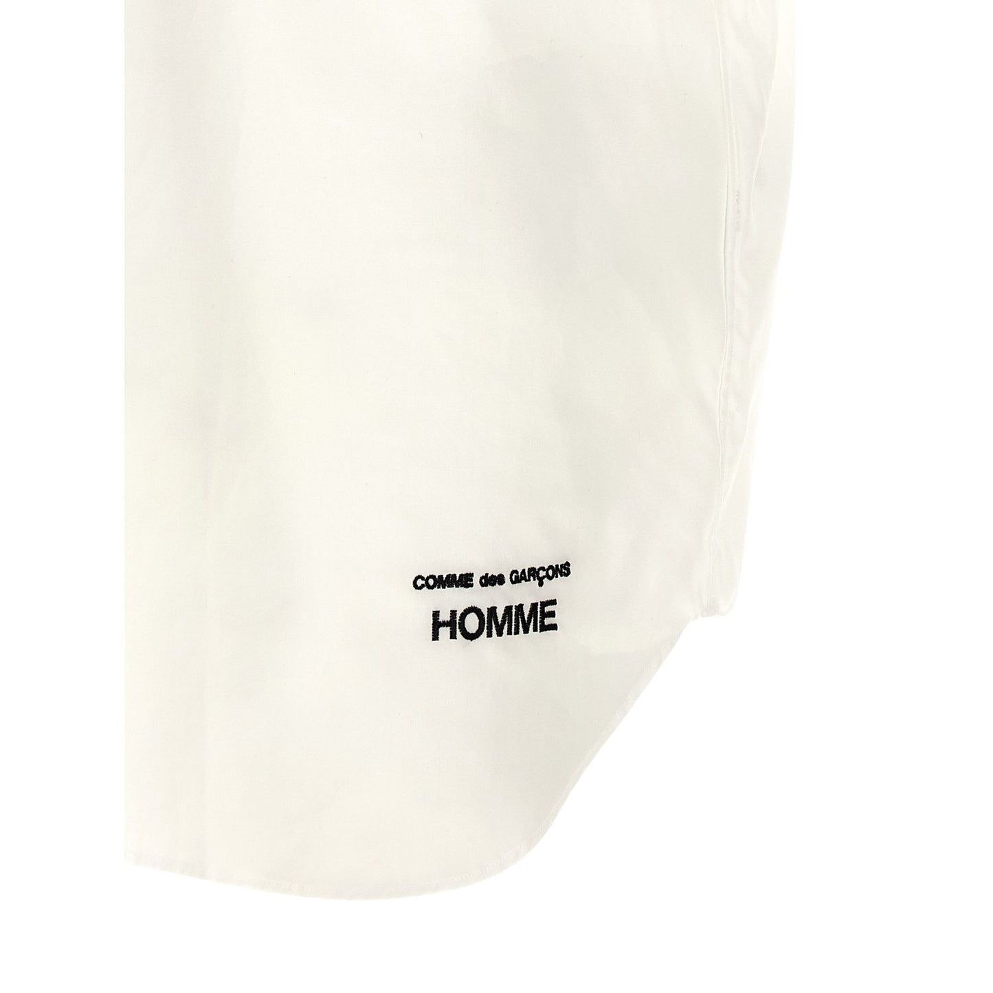 Comme Des Garçons White Cotton Blouse