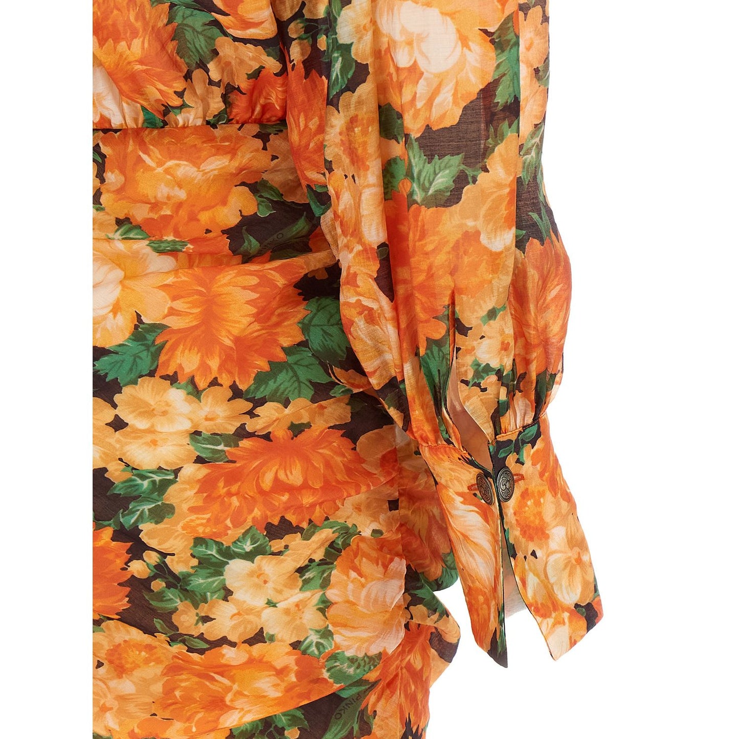 PINKO Orange Lyocell Short Dress