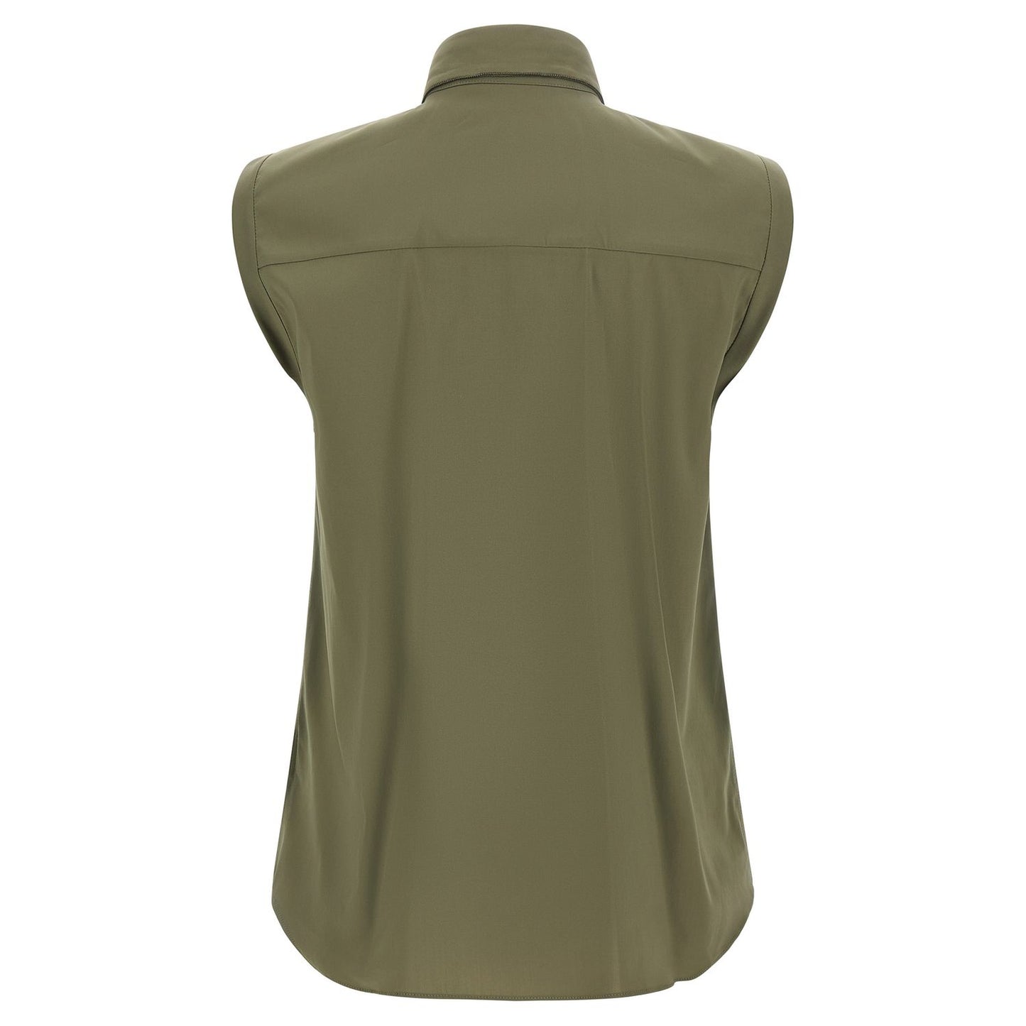 Brunello Cucinelli Bicolor Cotton Blouse