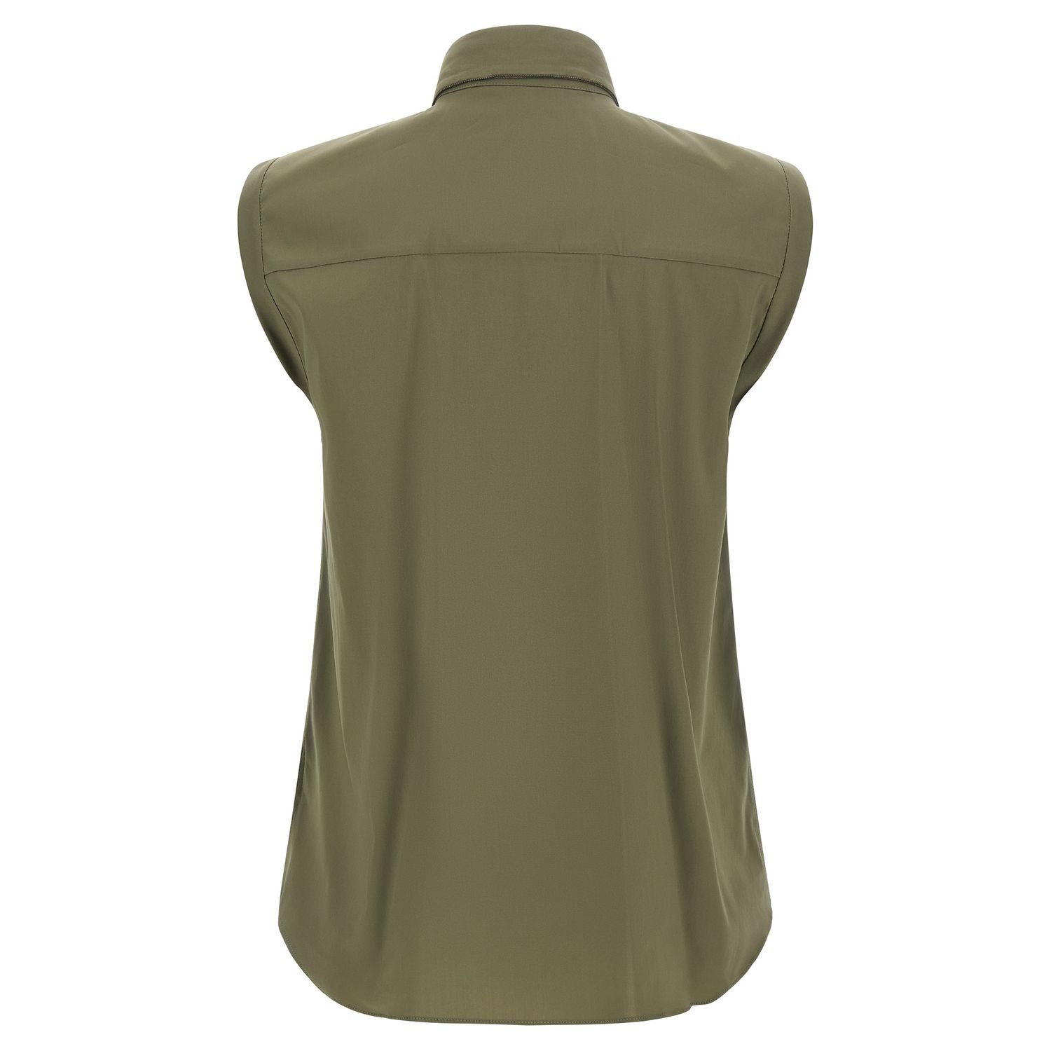 Brunello Cucinelli Bicolor Cotton Blouse