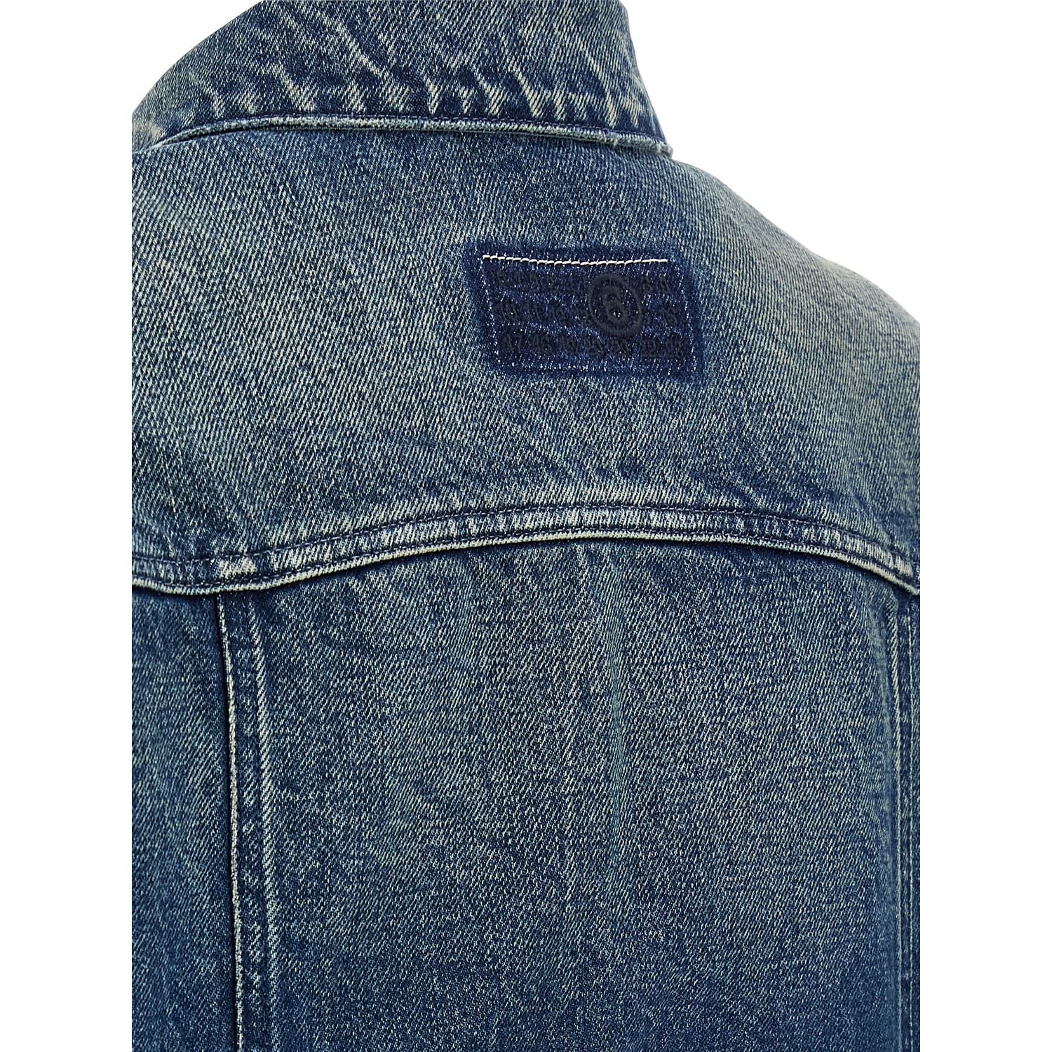 MM6 Maison Margiela Blue Cotton Denim Jacket