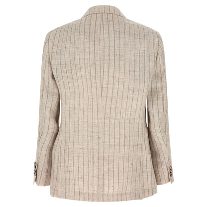 Brunello Cucinelli Gray Linen Blazer