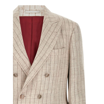 Brunello Cucinelli Gray Linen Blazer