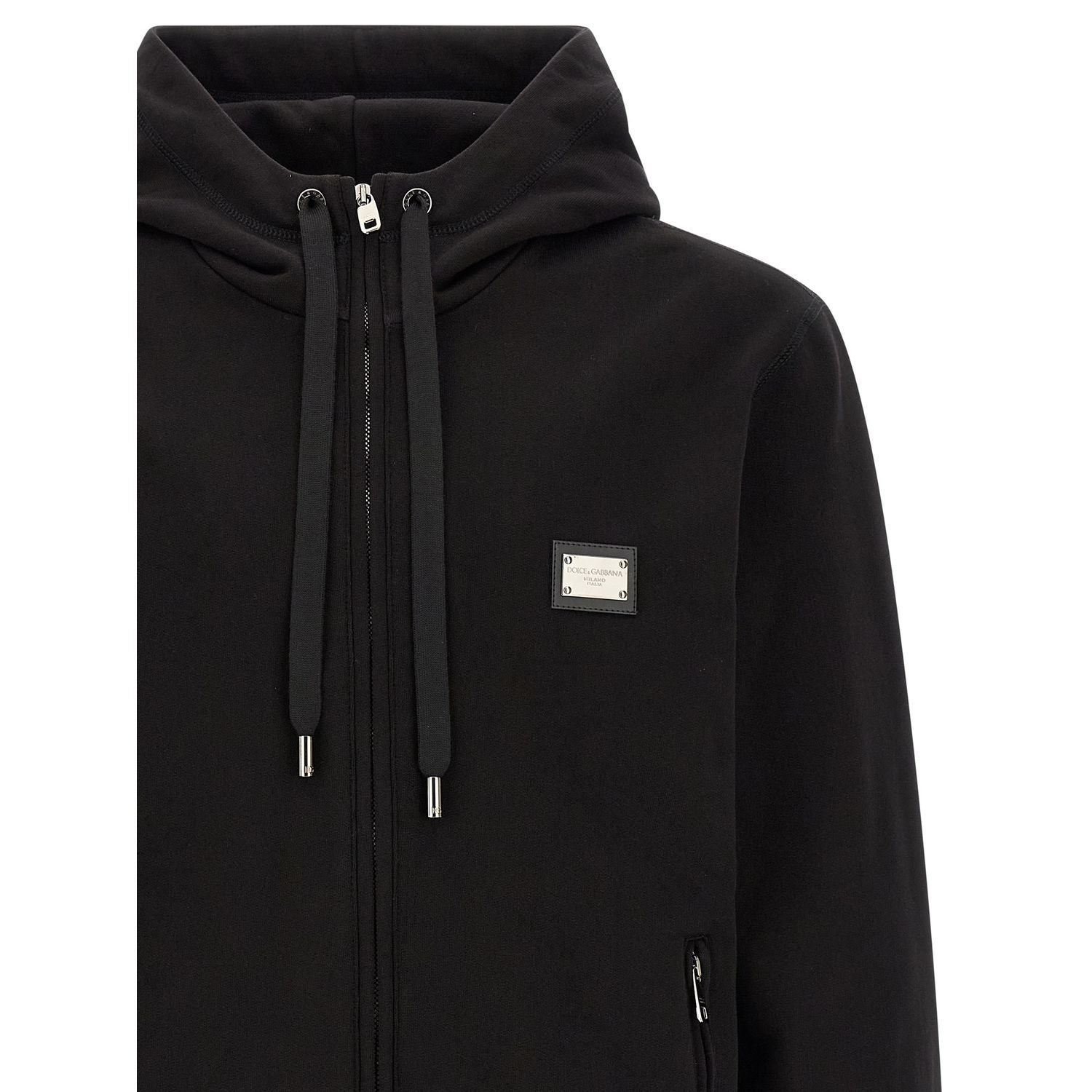 Dolce & Gabbana Black Cotton Sweatshirt