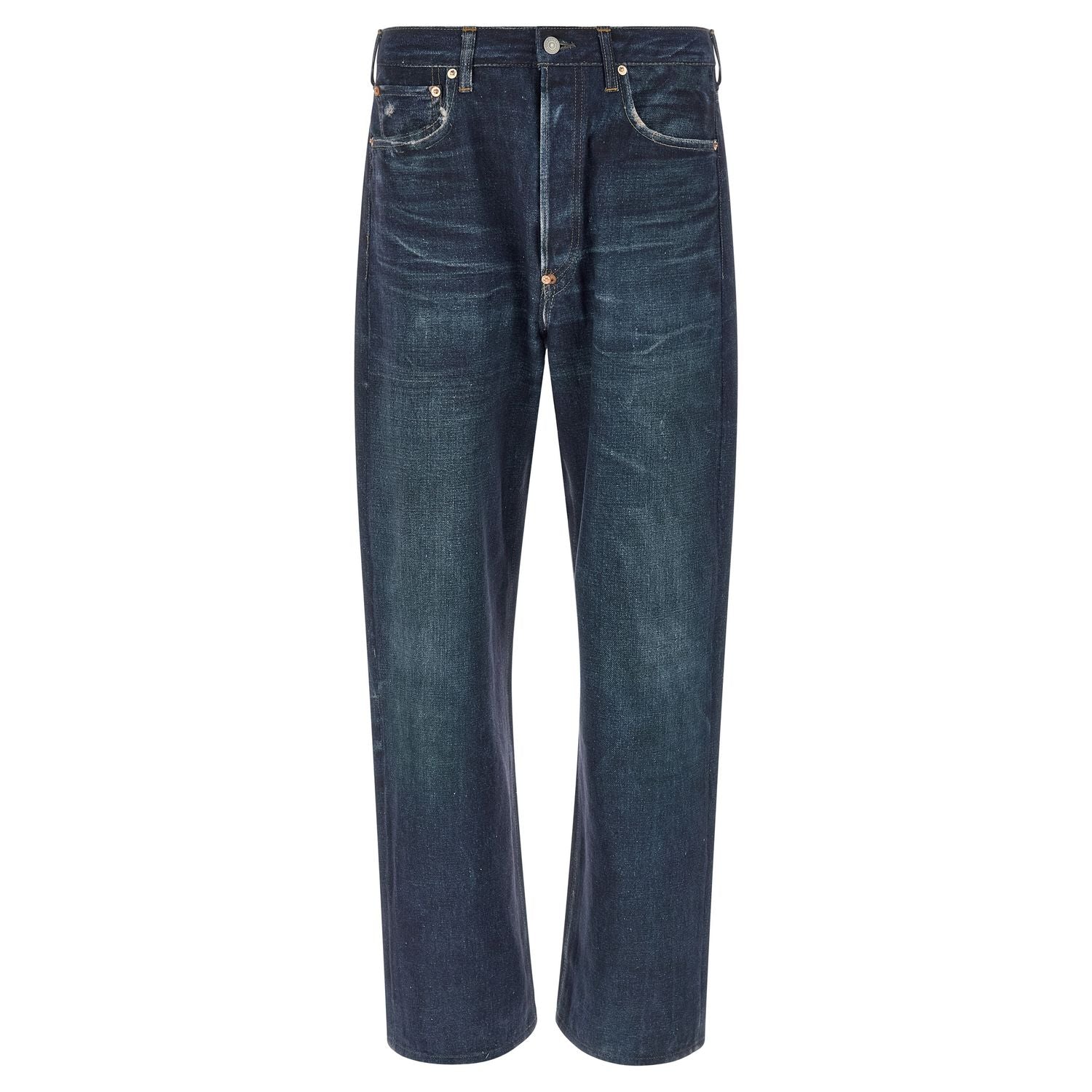 Junya Watanabe Blue Linen Jeans Denim