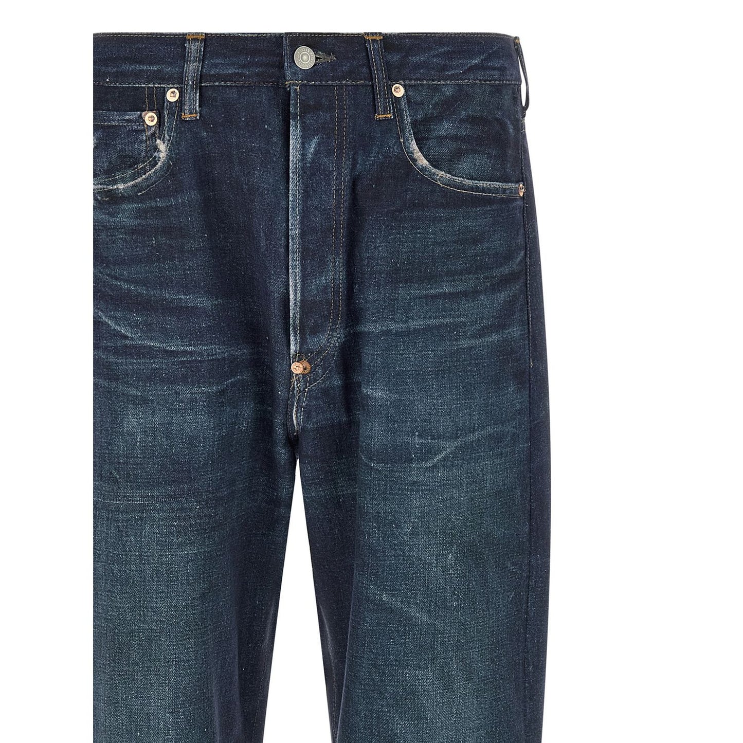 Junya Watanabe Blue Linen Jeans Denim