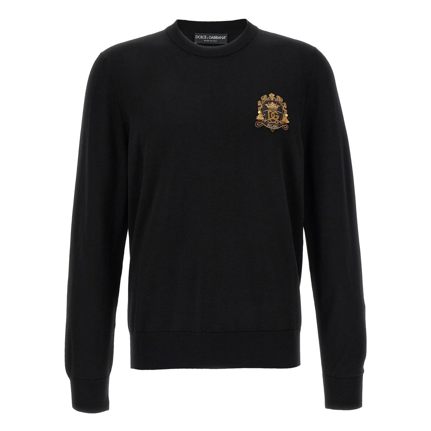 Dolce & Gabbana Black Virgin Wool Cardigan