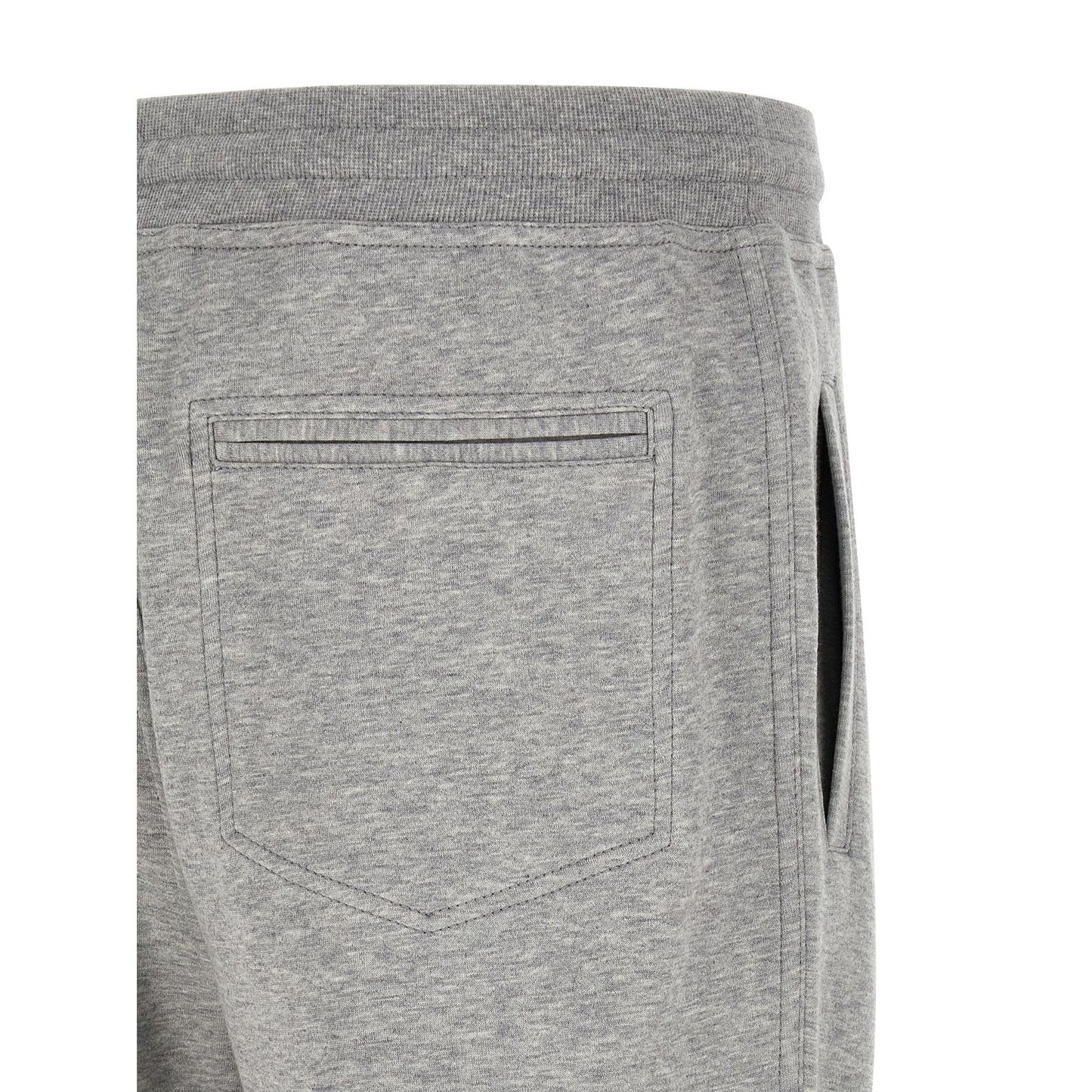 Brunello Cucinelli Gray Cotton Athletic Pants