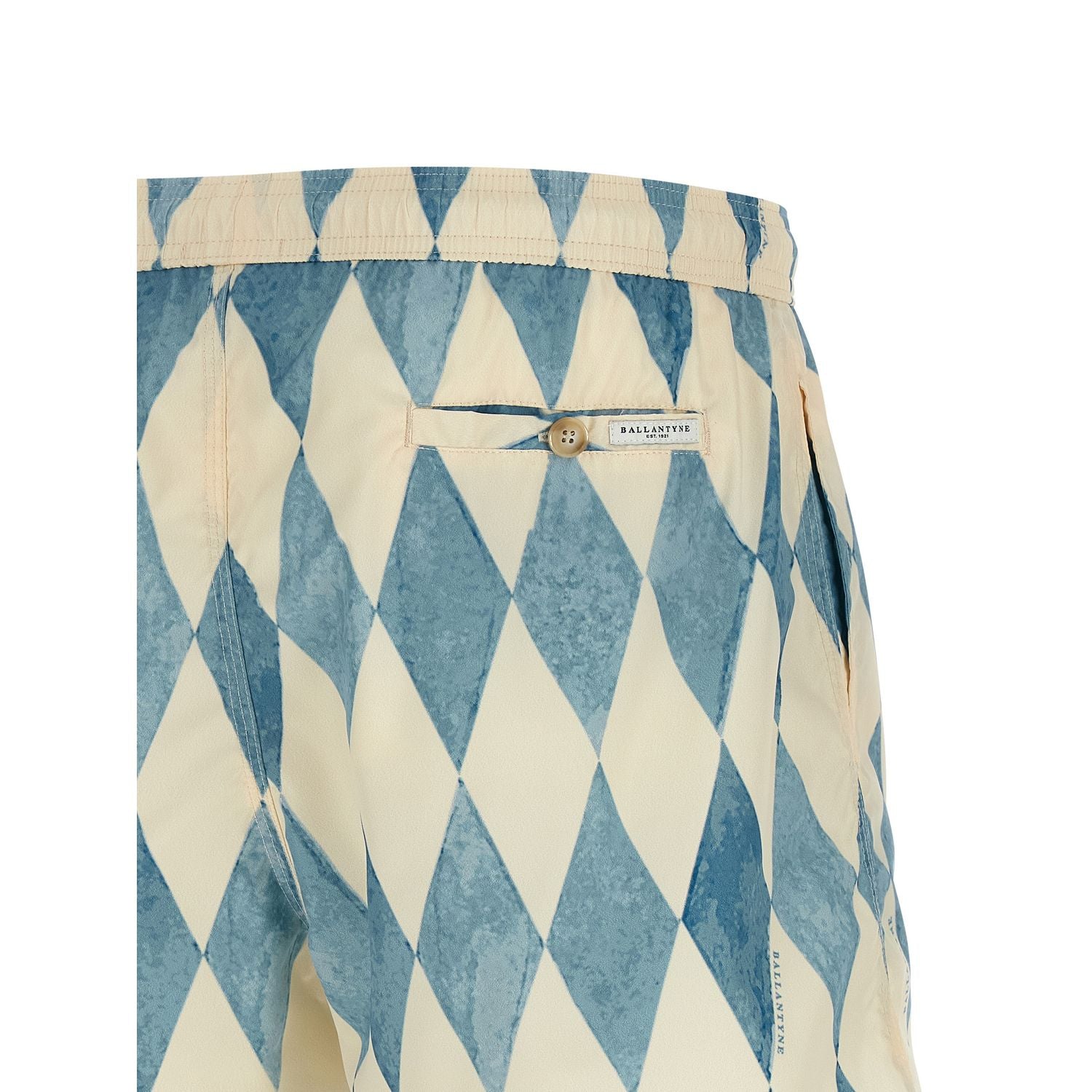 Ballantyne Blue Polyester Swim Shorts