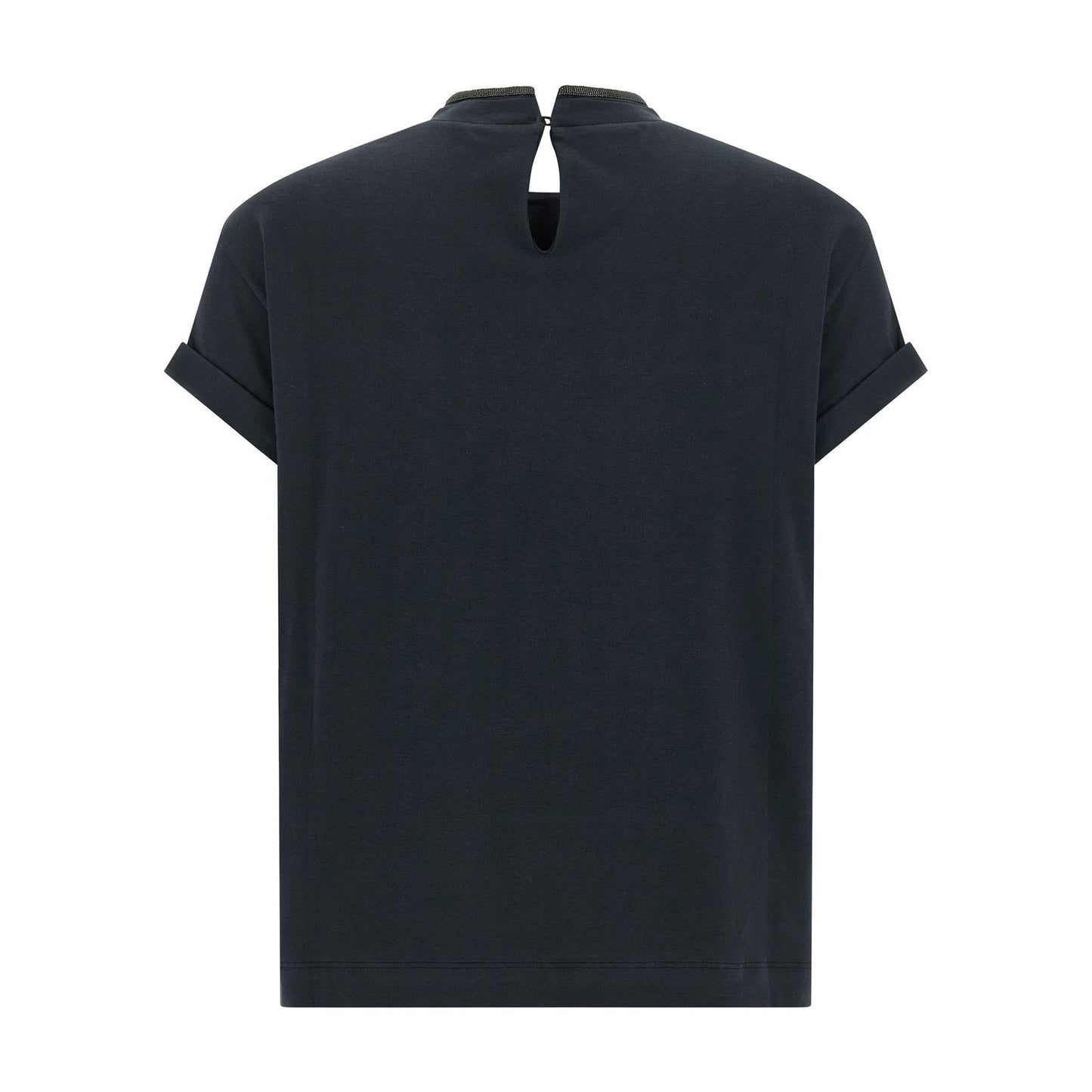 Brunello Cucinelli Blue Cotton T-Shirt