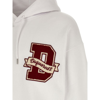 Dsquared² White Cotton Sweatshirt