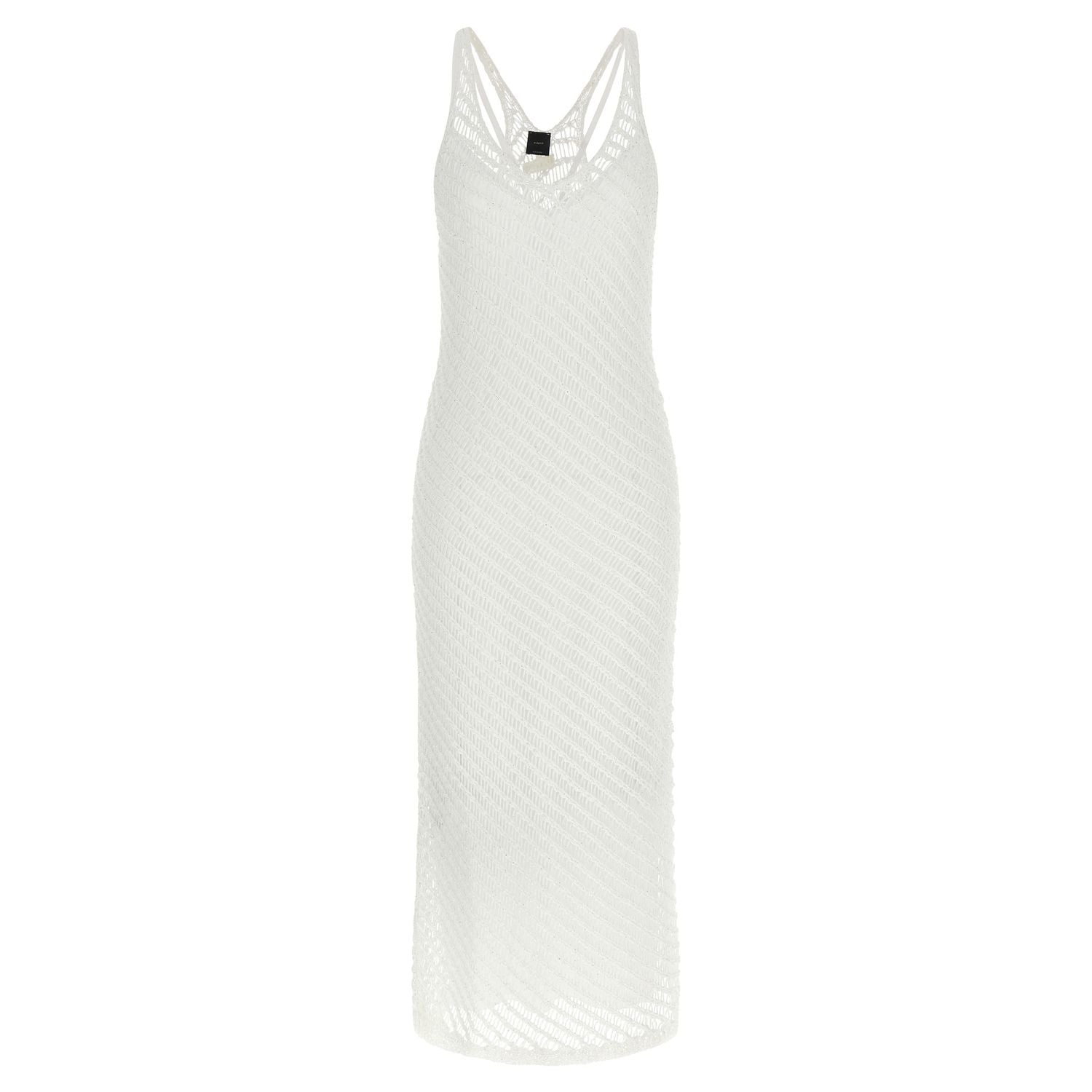 PINKO White Polyester Long Dress