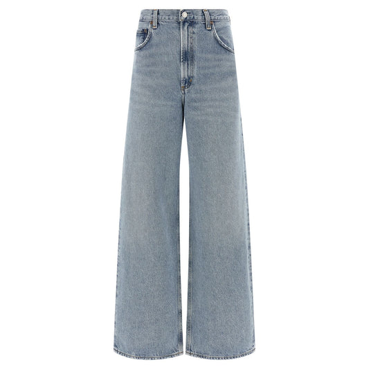 Agolde Blue Cotton Tapered Jeans