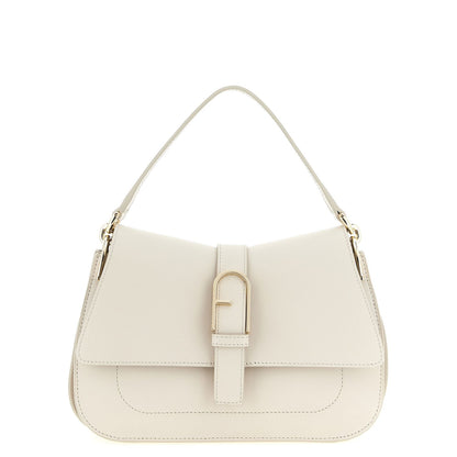 Furla Beige Calfskin Shoulder Bag