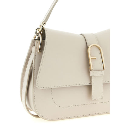 Furla Beige Calfskin Shoulder Bag