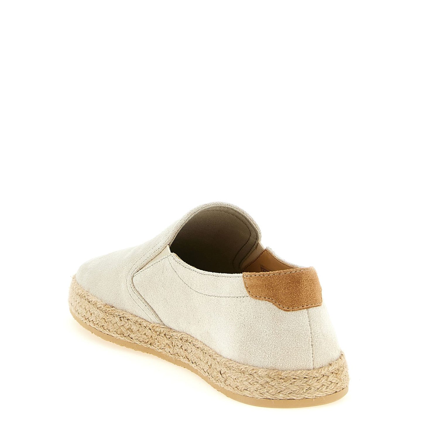 Brunello Cucinelli Gray Calfskin Espadrilles
