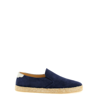 Brunello Cucinelli Blue Calfskin Espadrilles