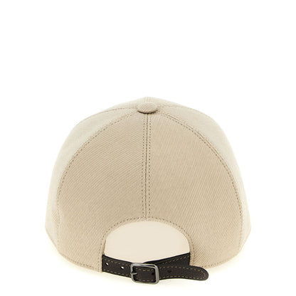 Brunello Cucinelli Beige Cotton Cap (Baseball Hat)