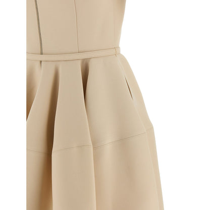 Fendi Multicolor Wool Short Dress