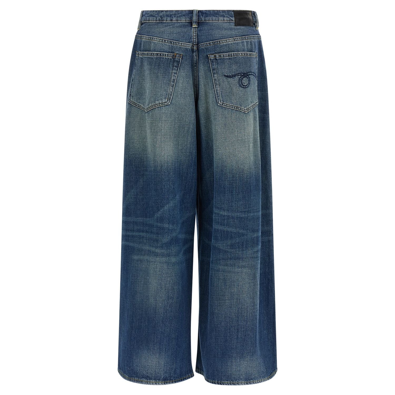 R13 Blue Cotton Jeans Denim