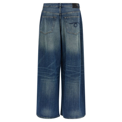 R13 Blue Cotton Jeans Denim