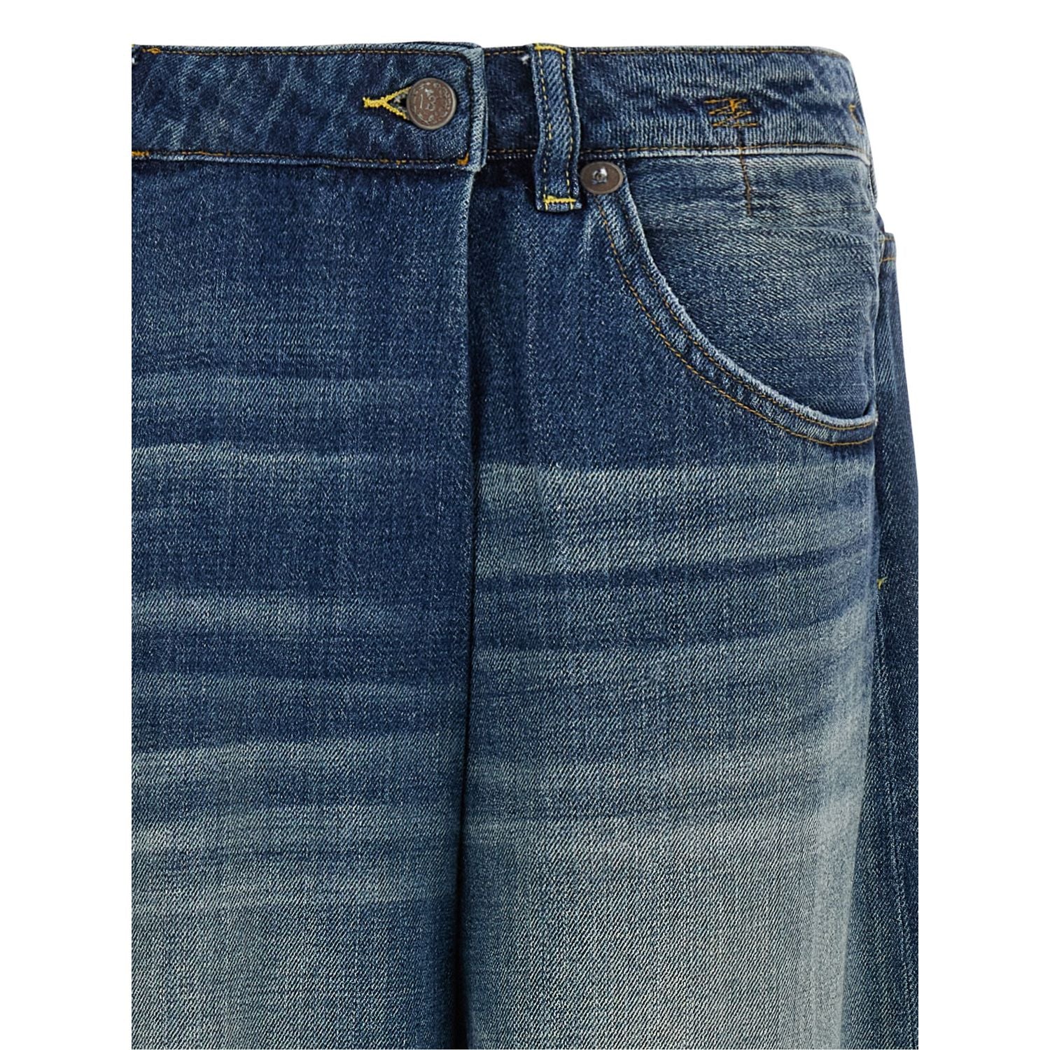 R13 Blue Cotton Jeans Denim