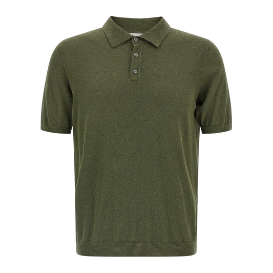 Roberto Collina Bicolor Cotton Polo Shirt