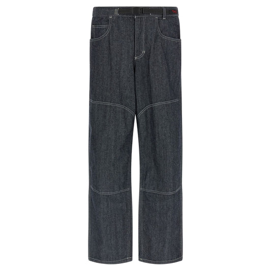 Gramicci Blue Cotton Straight-Leg Jeans